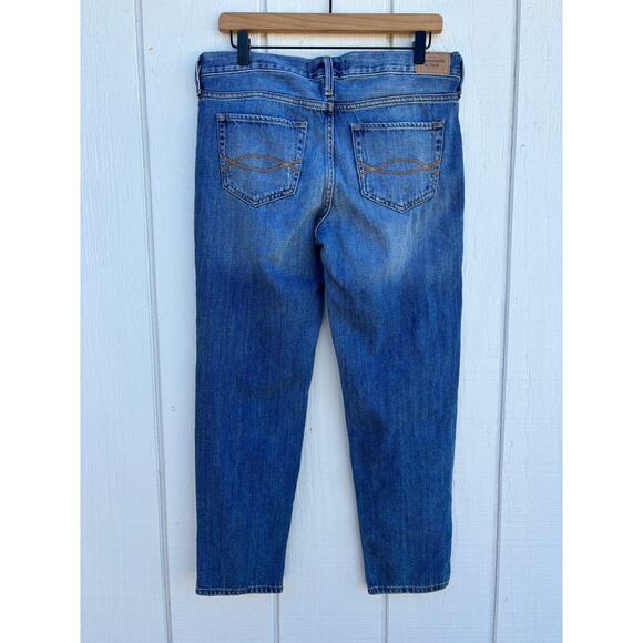 Abercrombie & Fitch Boyfriend Straight Jean, Distressed, Sz 0R W25 L25‎ - Picture 2 of 6